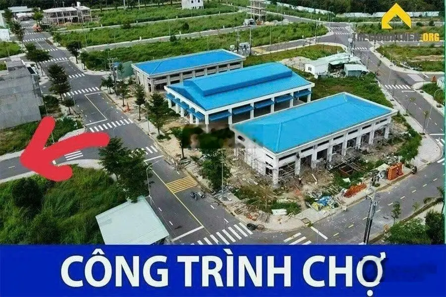 80m - đất full thổ cư - kế chợ VSip3 khu nhà ở Tân Lập - 2 tỷ 2