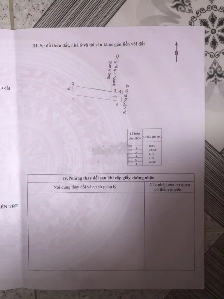 BÁN ĐẤT DT885 HƯỚNG C.A HUYỆN GIỒNG TRÔM