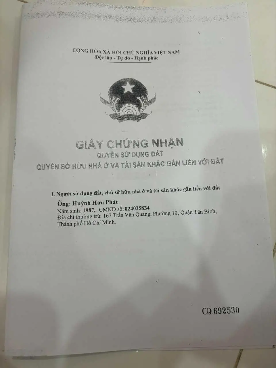 Đang vay ngân hàng không đóng nổi lãi cần bán gấp 860tr