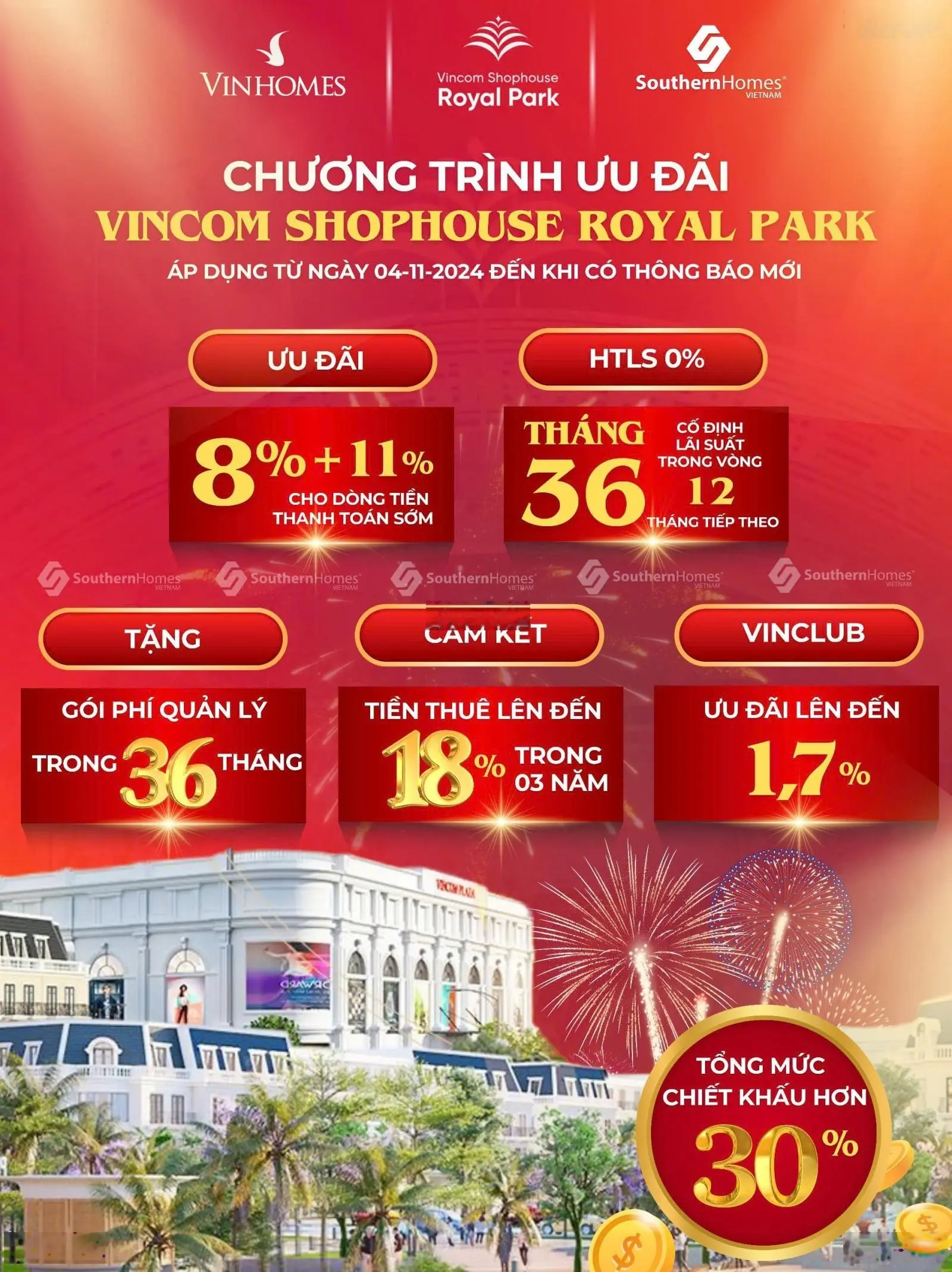 Bán shophouse Vincom Royal Park, 6,5 tỷ vnd, 75m2 tại đường Hùng Vương