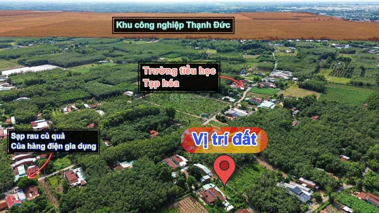 Bán đất Thạnh Đức- Gò Dầu mặt tiền ngang hơn 10m sẵn thổ cư chủ tặng hàng rào kẽm kiên cố chỉ 5xxtr