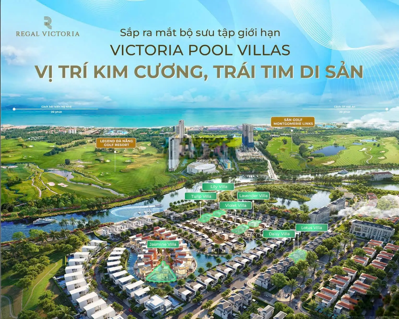 Villa Regal Victoria sát sân golf 5* Đà Nẵng sổ đỏ lâu dài. LH sớm để được tặng gói nội thất 500tr