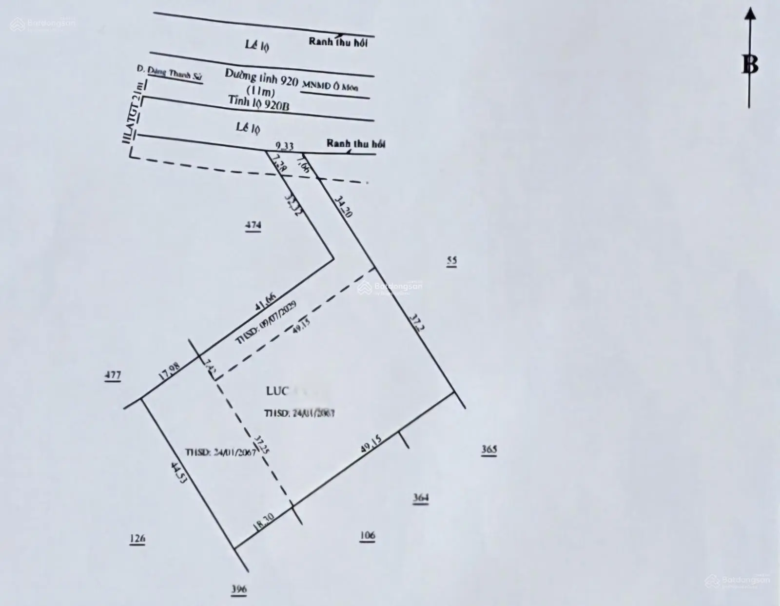 Bán 3.796m2 đất đường Tỉnh 920, KCN Trà Nóc đi vào 2km - KV Thới Lợi, Phước Thới, Ô Môn