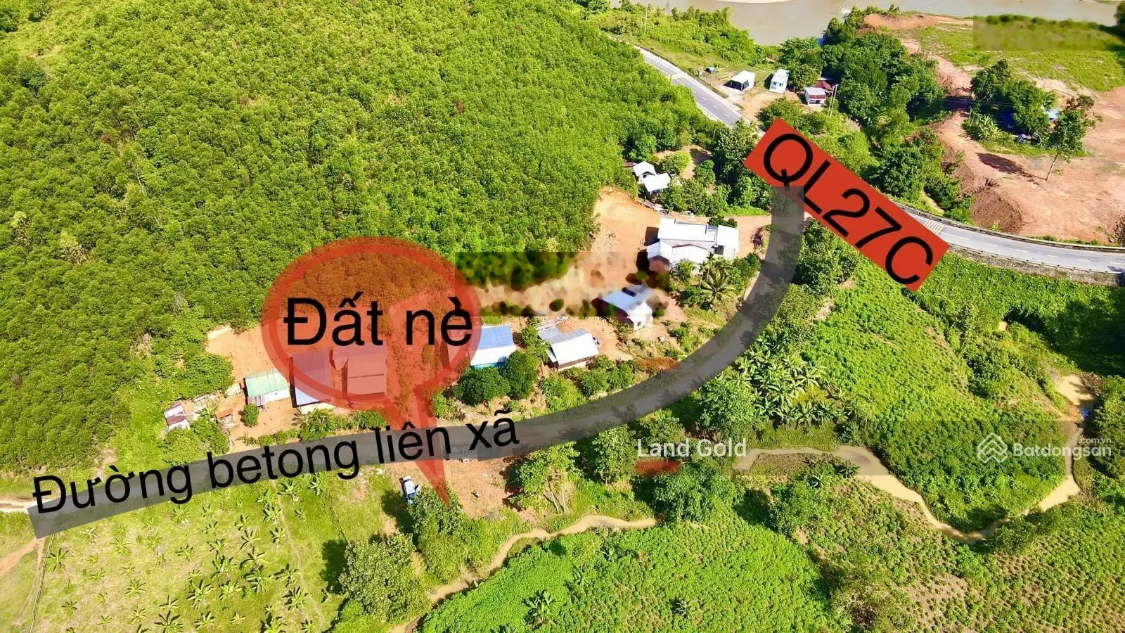 Liên Sang 446,5m2 bê tông 20m giáp suối 25m