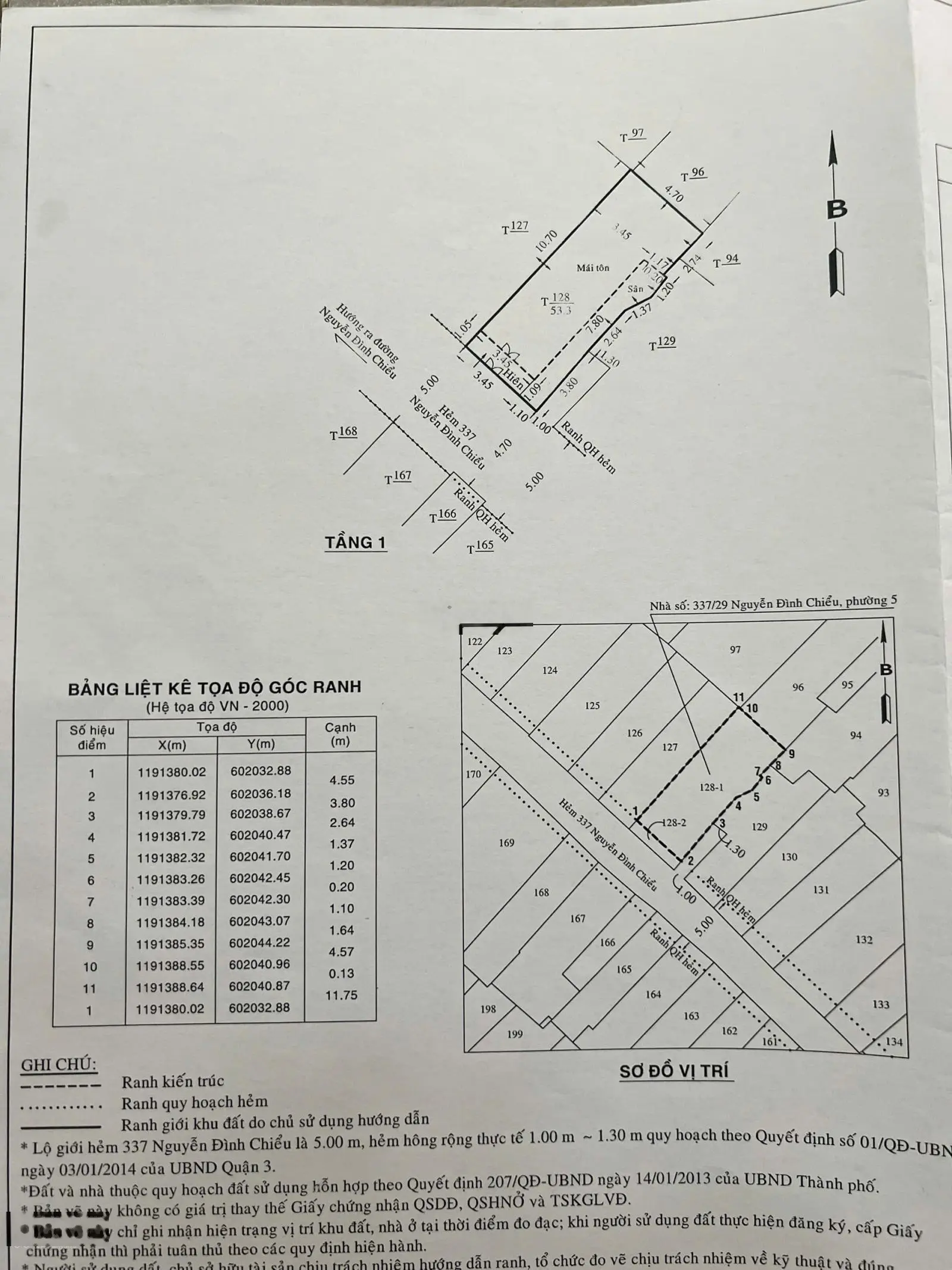 Bán nhà hẻm xe hơi tại Nguyễn Đình Chiểu, Phường 5, Quận 3, HCM, 10,9 tỷ, 54m2