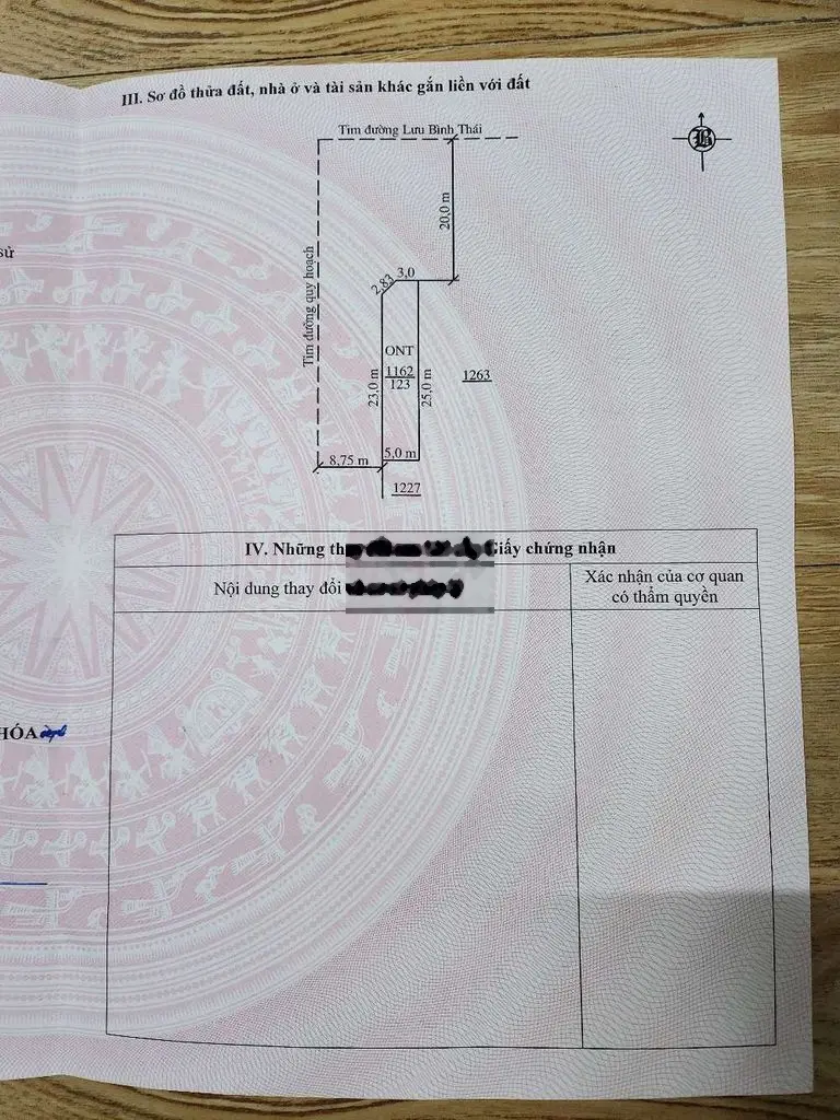 Bán lô đất tuyệt đẹp, lô góc 2 mặt đường lớn 123m²