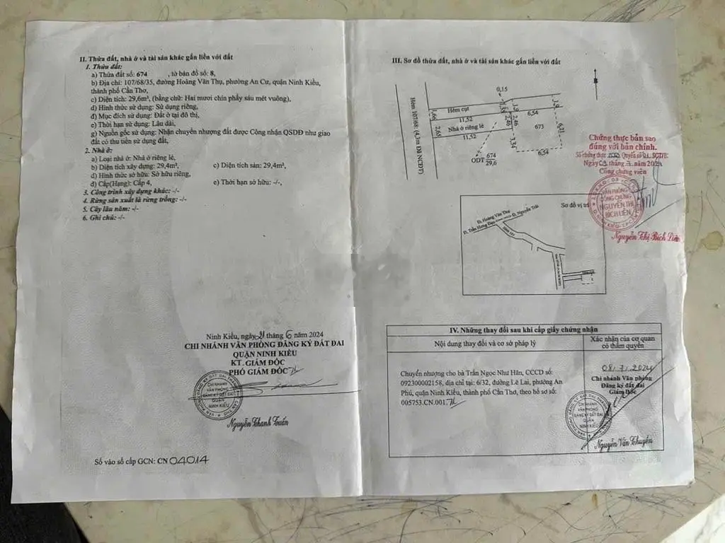 Bán nhà gốc 1 trệt1 lầu hẻm 107 hoàng văn thụ