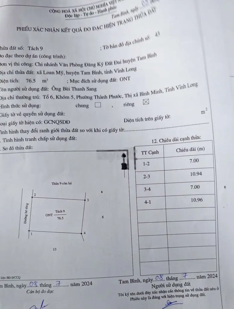 Bán nền thổ cư giá rẻ cho ae cô bác đây ạ