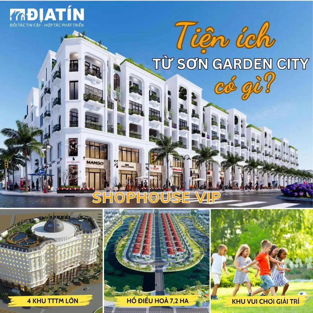 Chuẩn bị ra hàng đợt 3 shophouse mặt đường lớn Từ Sơn Garden City, 48 tr/m2 0966228003