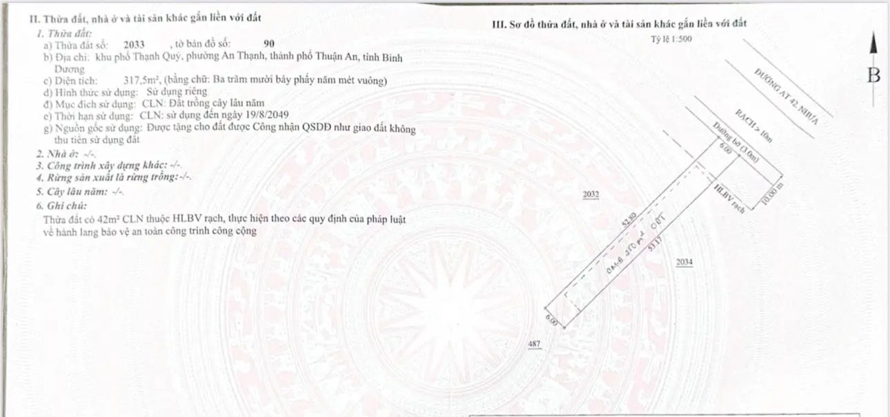 Bán Đất An Thạnh 42 - Thạnh Quý - Thuận An