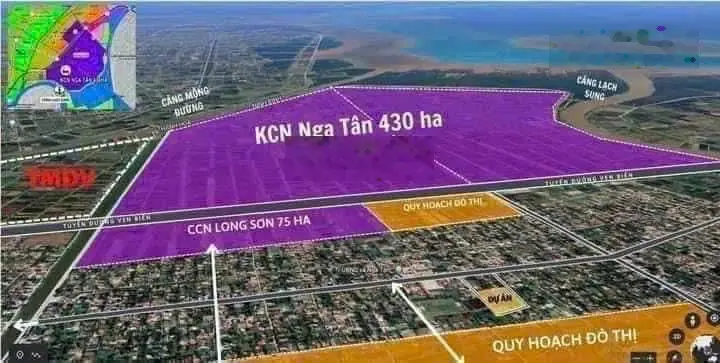 Đất nền nga tân ven đường duyên hải ven biển và khu công nghiệp 430ha