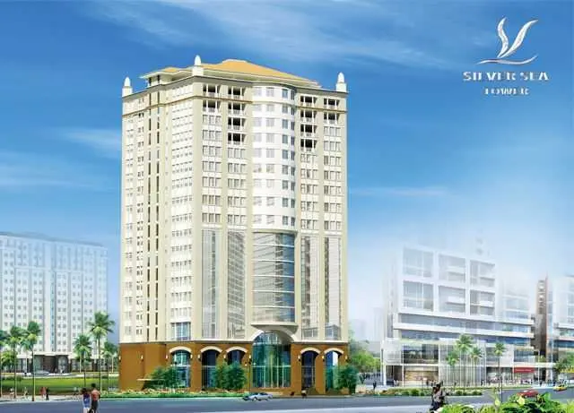 Căn hộ chung cư 2PN tại Silver Sea Tower, giá ưu đãi 3,25 tỷ VND, 105m2 đi bộ ra biển Thùy Vân tắm