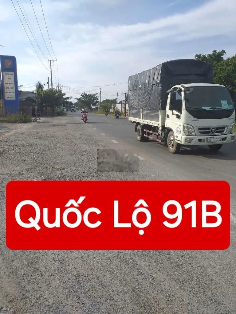 BÁN ĐẤT MẶT TIỀN QUỐC LỘ 91B, BÌNH THỦY, TP CẦN THƠ