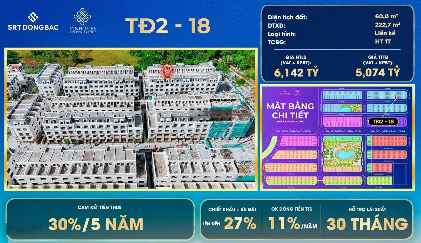 Vinhome Móng Cái sát Trung Quốc, căn rẻ nhất thị trường TĐ2 - 18, giá 3,7 tỷ, hoàn thiện tầng 1