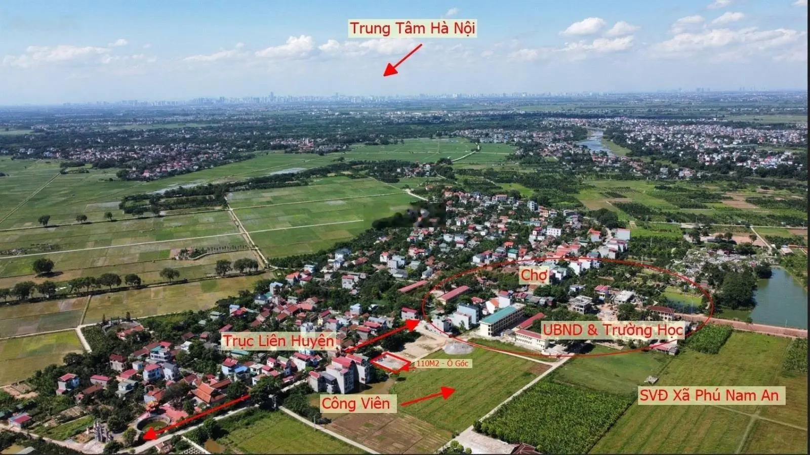 Bán đất Phú Nam An Chương Mỹ 100m2 full thổ cư, đón sóng mở đường nhựa rộng 7mét kèm vỉa hè