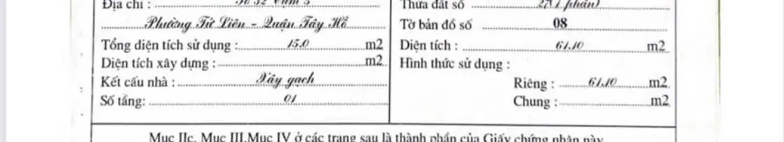 Giảm 500tr, 61m2 chính chủ, mặt phố lớn, Âu Cơ, rẻ nhất thị trường. LH 0394434448