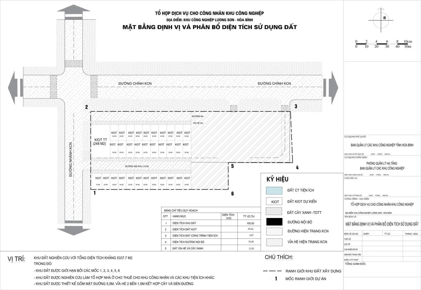 Bán 3000m2 đất TMVD tại cổng KCN Lương Sơn