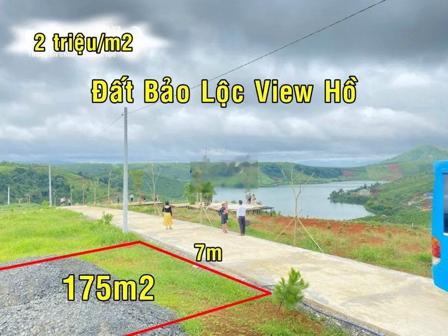 500tr Bán đất nghĩ dưỡng 175m2 chính chủ, đường nhựa view hồ Bảo Lộc