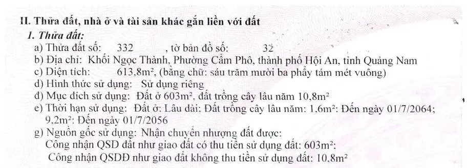 Ngân hàng cần bán khách sạn tại đường Đào Duy Từ, TP Hội An