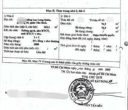 Bán nhà MẶT TIỀN LẠC LONG QUÂN p10 tân bình 4.2 x 17 nhà 6 lầu có thang máy giá 15.5 tỷ tl