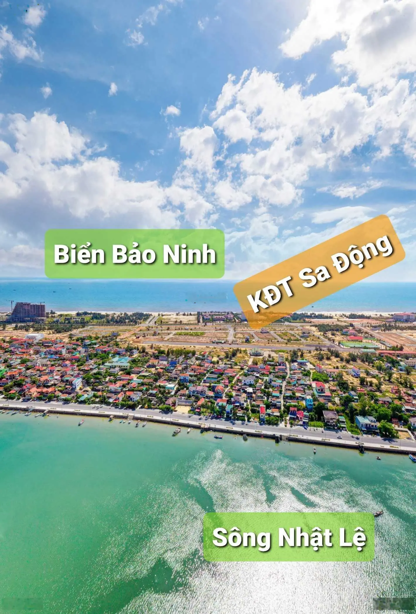 Bán 4 lô BT 1.680m2 Võ Nguyên Giáp - KĐT Sa Động - Bảo Ninh - Đồng Hới - Quảng Bình (33,33tr/m2)