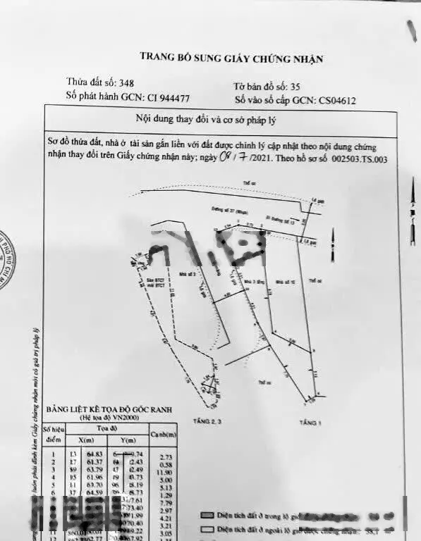 Bán nhà mặt tiền đường số 37 phường Bình Trưng Tây xây 1 trệt 2 lầu 4pn, 5wc