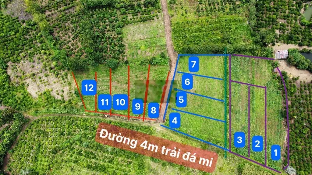 Bán Đất Tam Giang 13 Lô Krongnang, Đaklak Giá 99tr/Lô trên 500m2