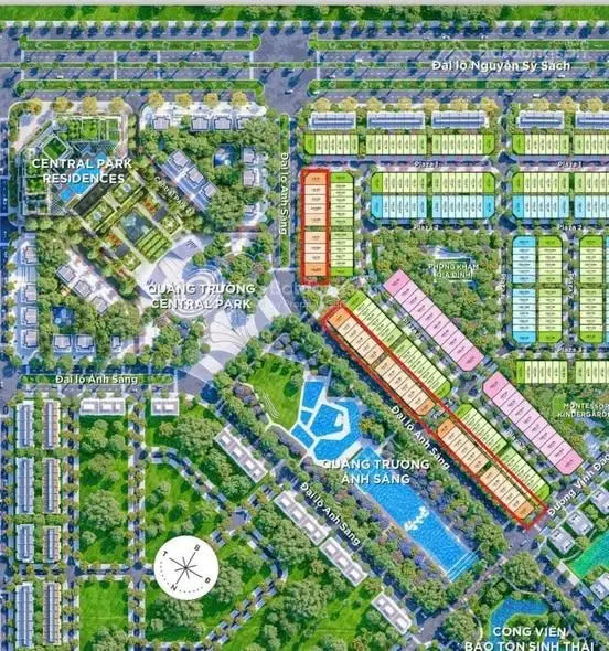 Căn shophouse đại lộ ánh sáng vị trí trung tâm ngay quảng trường, trục chính vào dự án Ecopark Vinh