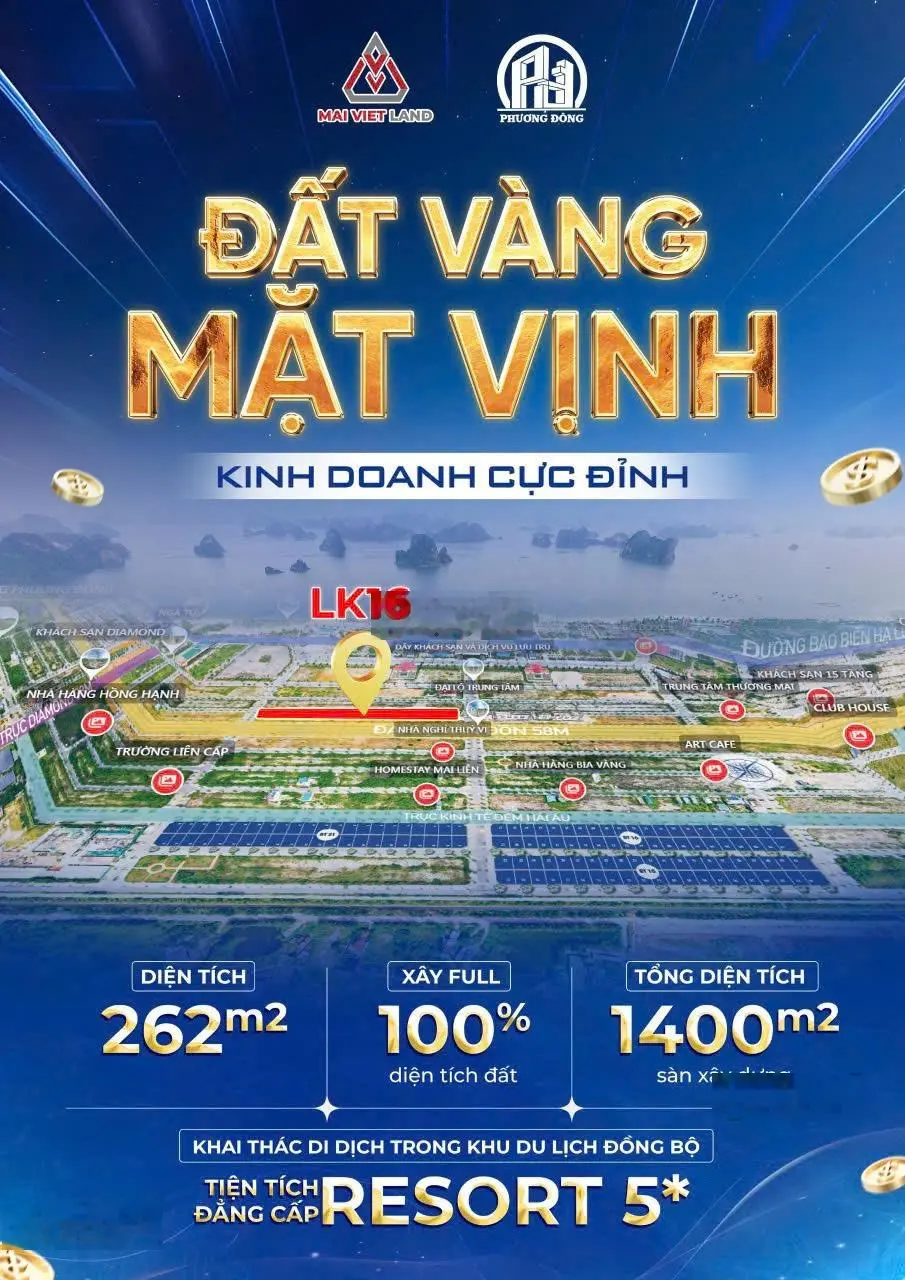 Đất nền ven biểm siêu phẩm tại Phương Đông Vân Đồn, Quảng Ninh