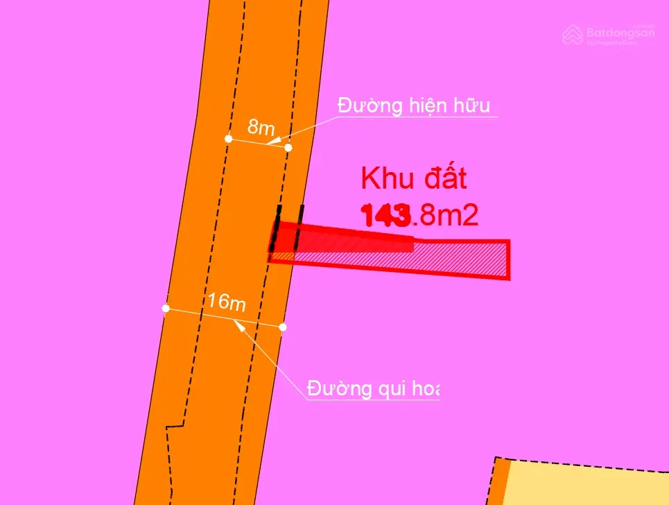 Bán đất thổ cư - 144m2, mặt tiền đường 3 Tháng 2, p. Phú Thạnh, Tp Tuy Hòa