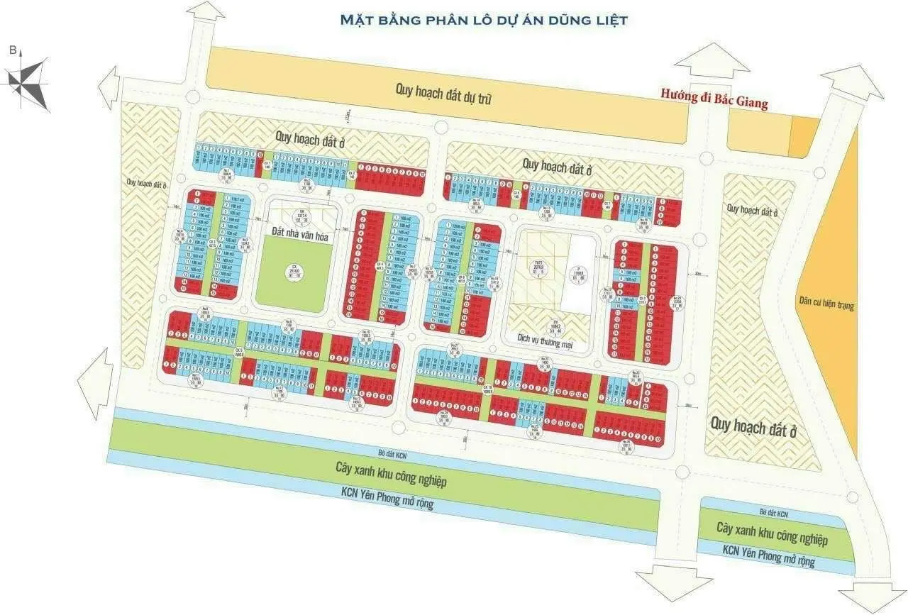 Duy nhất 01 lô view vườn hoa Dũng Liệt Green City - KCN Yên Phong, bán nhanh