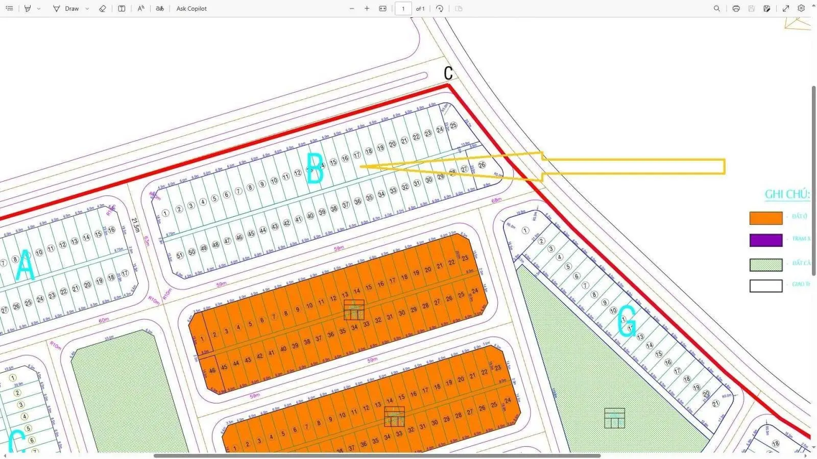 Bán lô đất 138m2 khu tái định cư Gành Dầu, lô đất được ra mặt đường quy hoạch 36m, cực kỳ tiềm năng