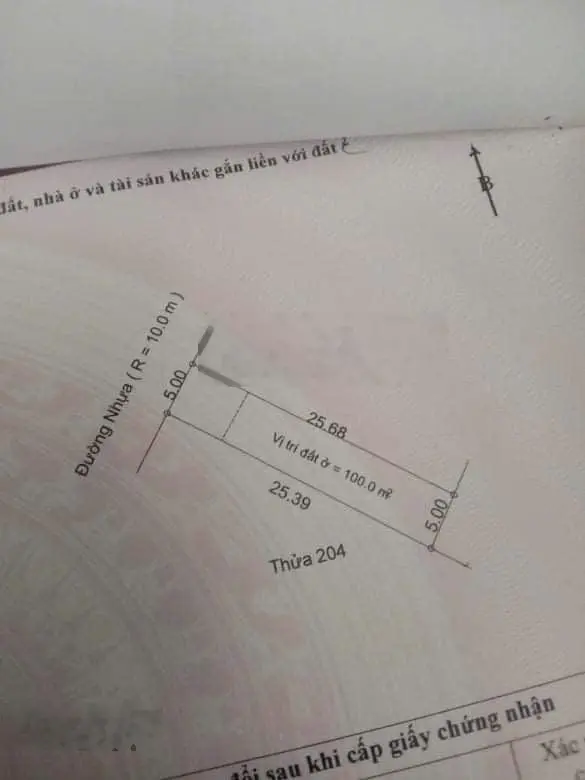 BÁN GẤP: Diện tích 125m2 ngay khu bàn cờ Tam Phước. Đường nhựa 10m thông. Giá 1 tỷ 350