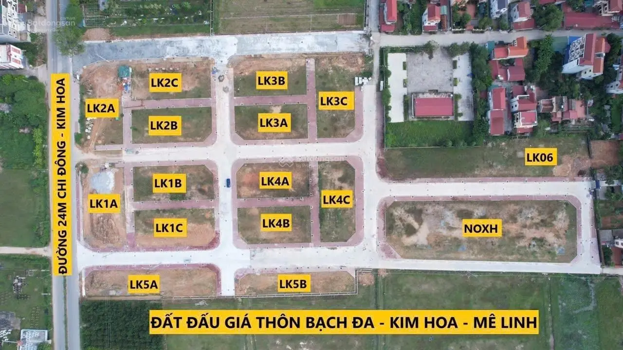 Bán đất đấu giá tại xã Kim Hoa Mê Linh Hà Nội