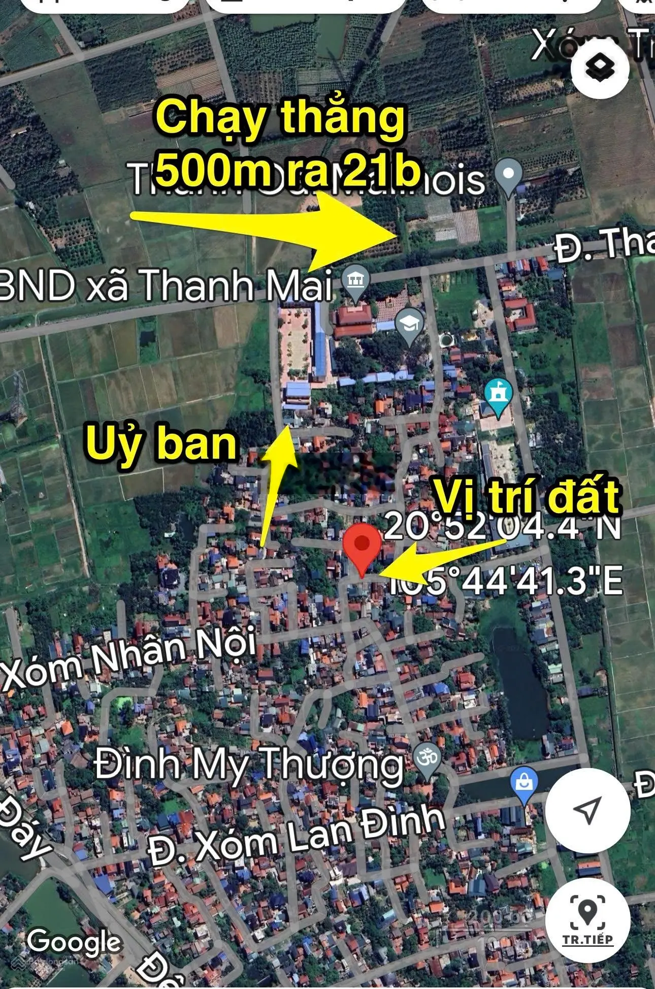 Bán đất 55.4m thôn My Thượng, xã Thanh Mai, Thanh Oai, HN, LH 0964 772 ***