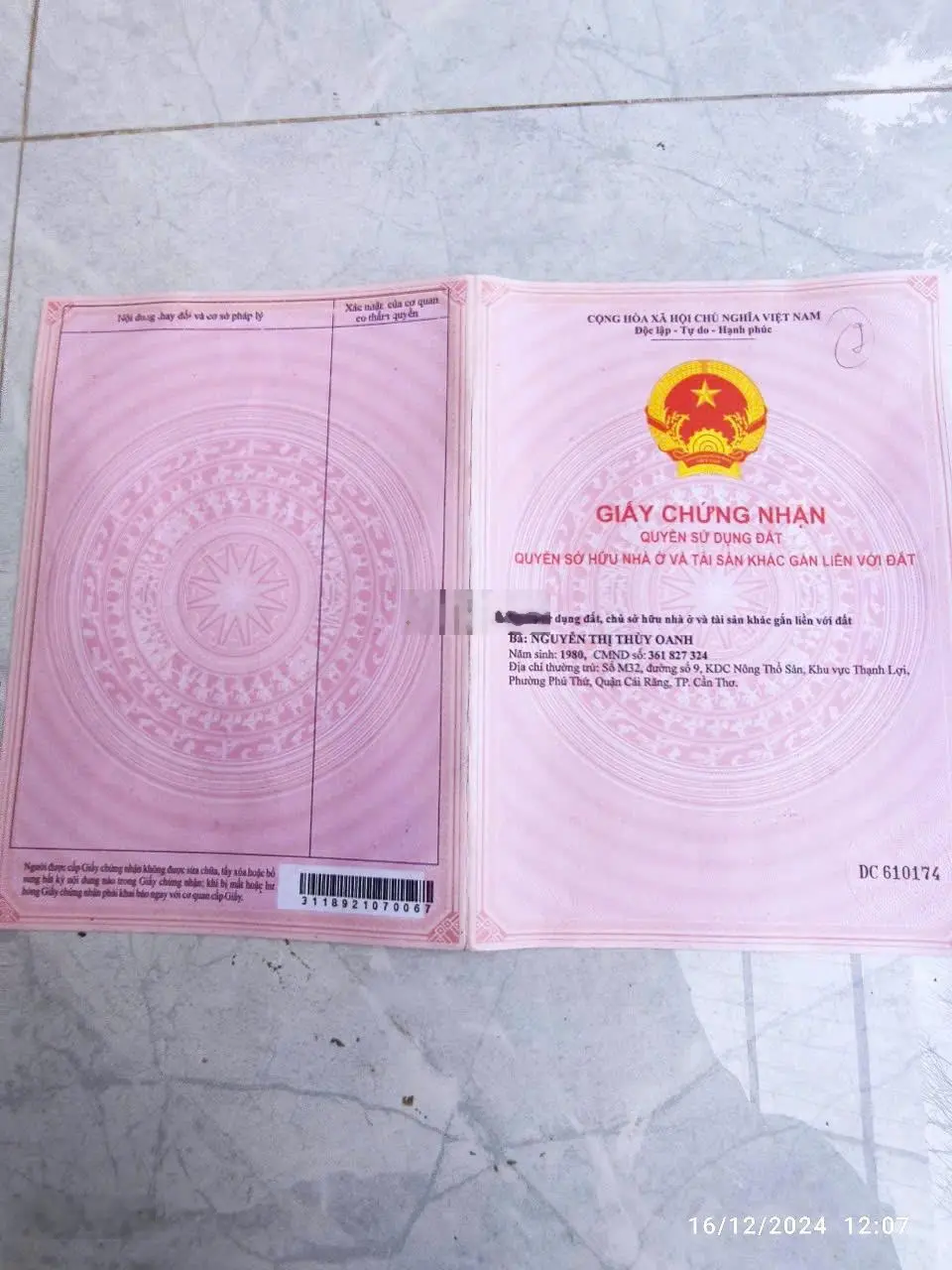 Bán nhà riêng tại Hưng Phú, Cái Răng, Cần Thơ, giá tốt, 3,2 tỷ (có thương lượng), 198m2 (10x20)m