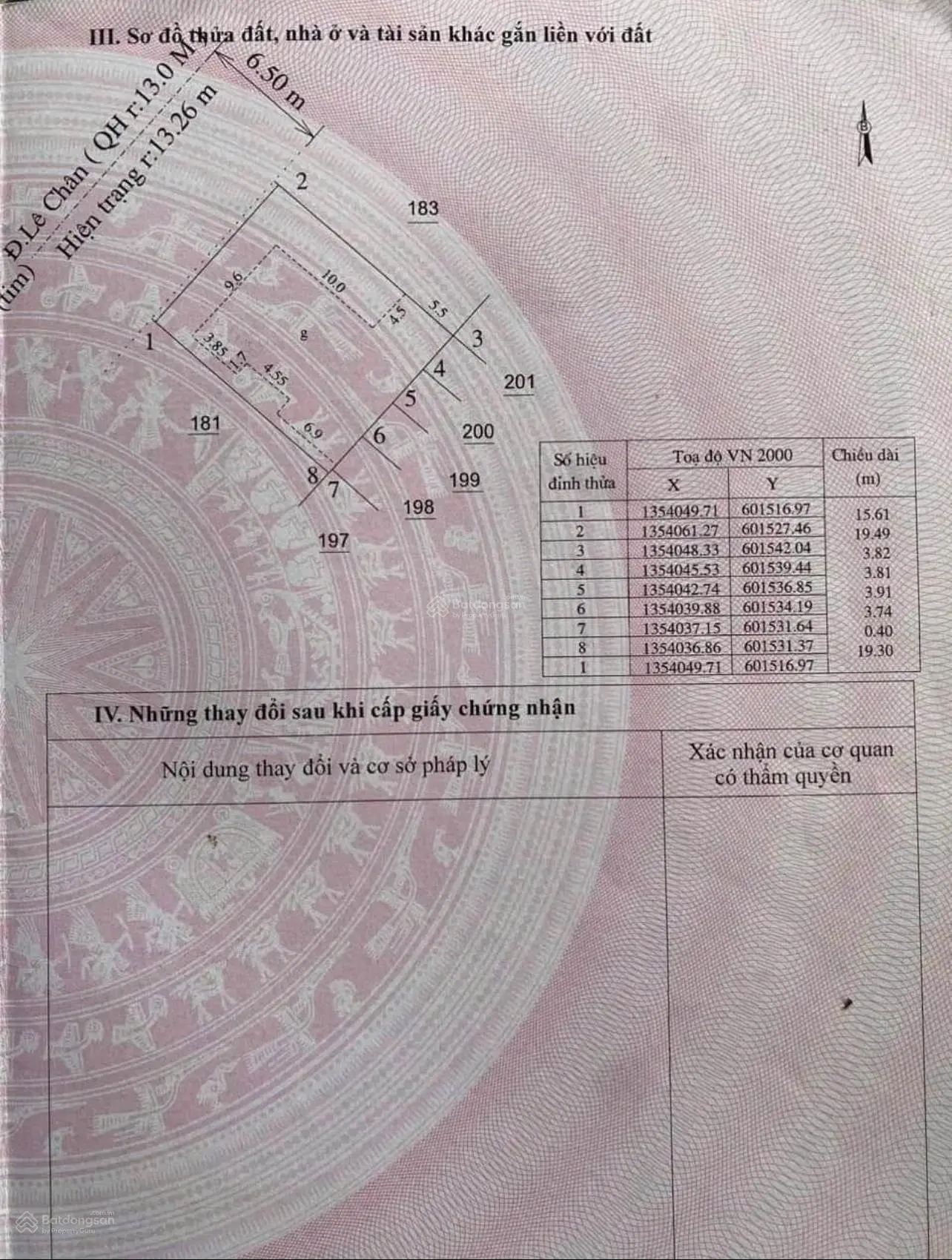 Bán nhà trung tâm thành phố mặt tiền đường Lê Chân, Phường Phước Tân, Nha Trang