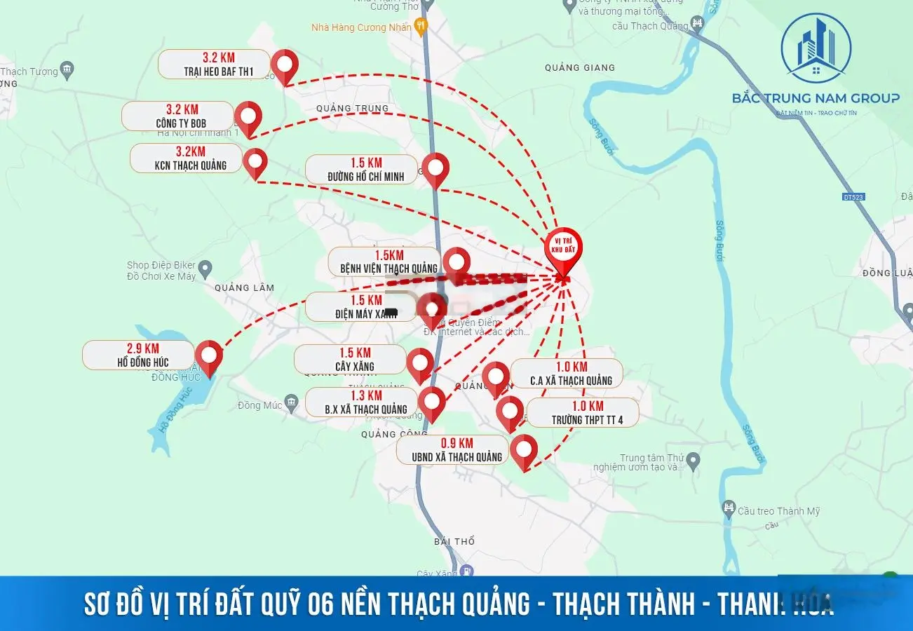 Bán cắt lỗ sâu lô đất giá rẻ tại Thạch Thành, Thanh Hóa chỉ 239 triệu/lô