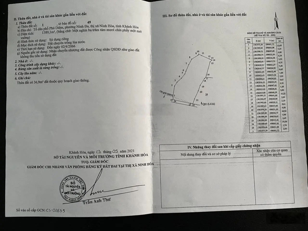 Bán đất tổ dân phố Phú Diêm, phường Ninh Đa, đường bê tông 4m, pháp lý đầy đủ