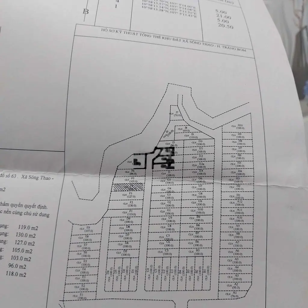 D5(100m²) 2MT. F3(120m²). F4(100m²)