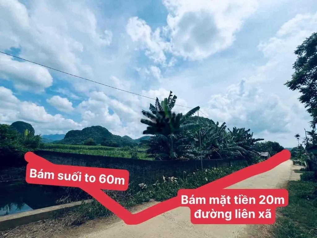 Cần bán đất full thổ cư tại xã Đa Phúc, Yên Thuỷ, Hoà Bình. Diện tích 1407,4m2, giá 1,4 tỷ