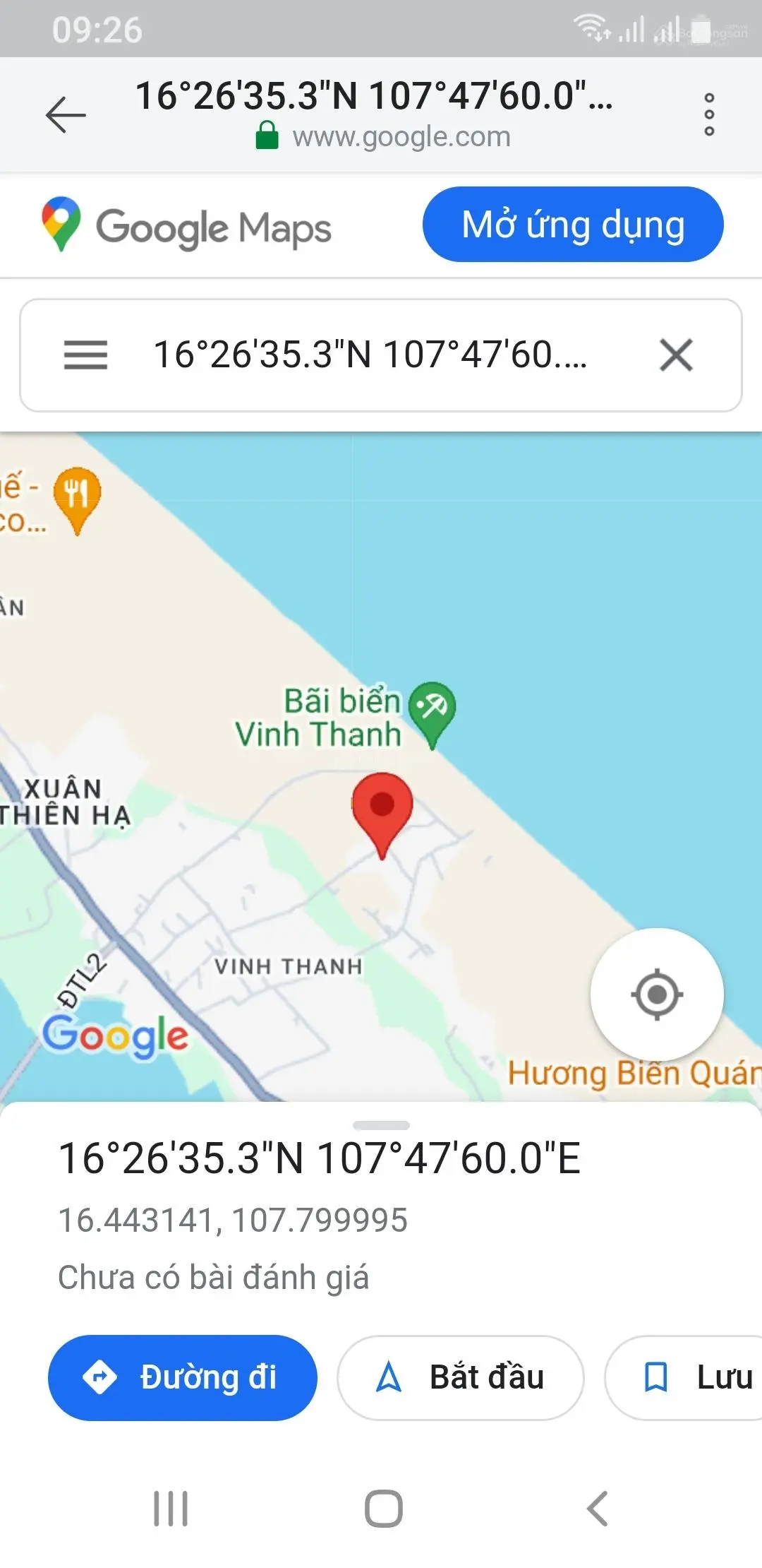 Cần bán 200 m2 đất biển Thanh Vinh, vị trí đẹp