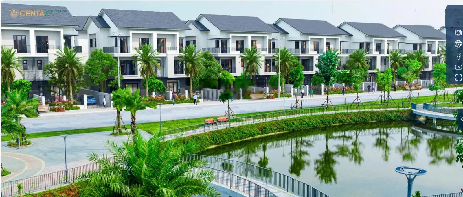 Cơ hội có 1-0-2 mua biệt thự Centa Riverside Lake View giá sỉ CĐT, vị trí đẹp, giá chỉ 45 - 50tr/m2