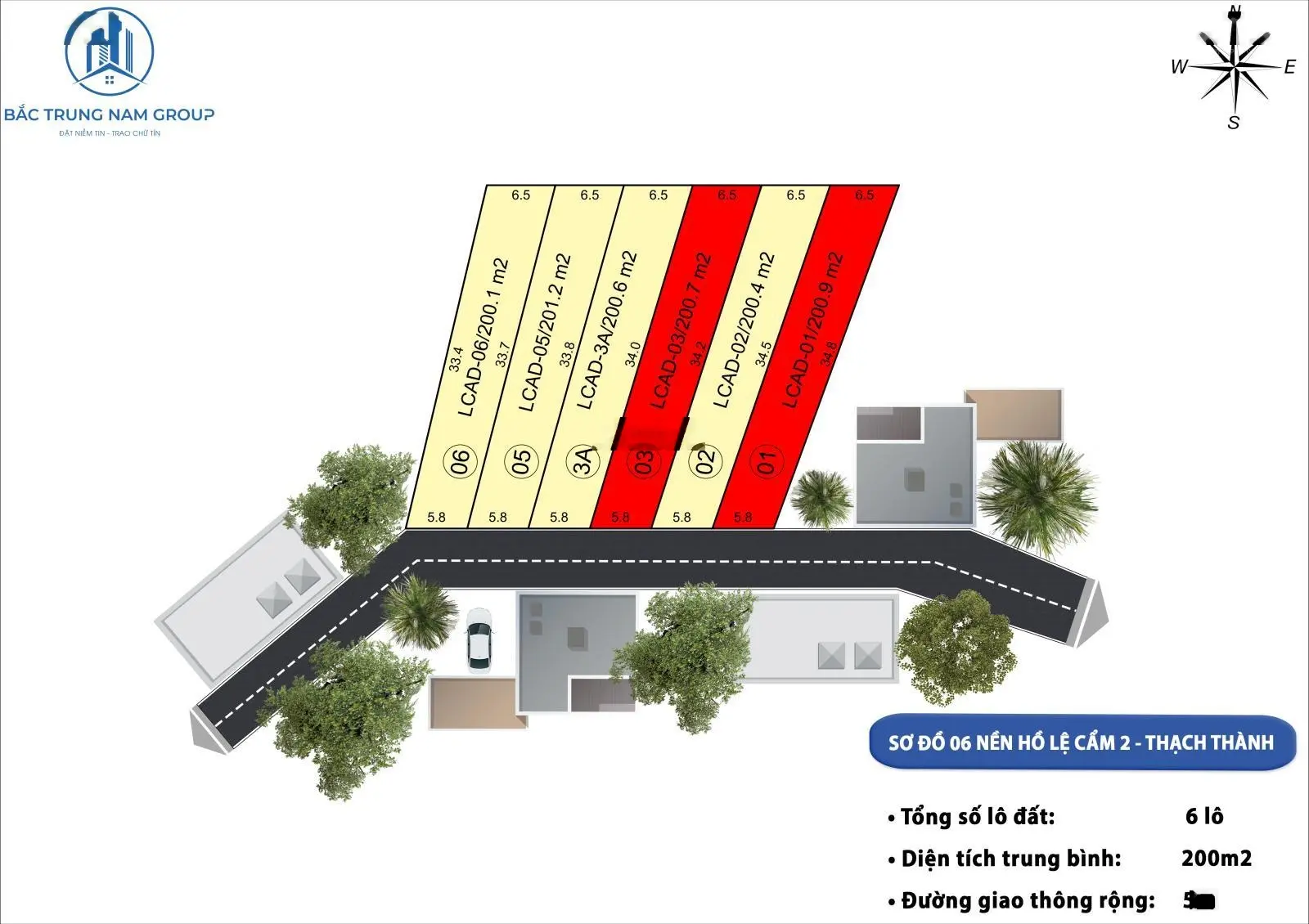 Chỉ hơn 300tr sở hữu lô đất 200m2 hồ sinh thái, xung quanh biệt thự mái thái tại thạch thành