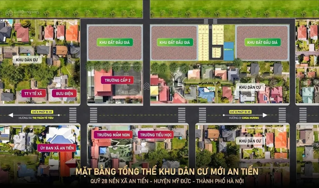 ĐẤT PHÂN LÔ xã An Tiến - Huyện Mỹ Đức .Cách Chùa Hương 10 phút lái xe.