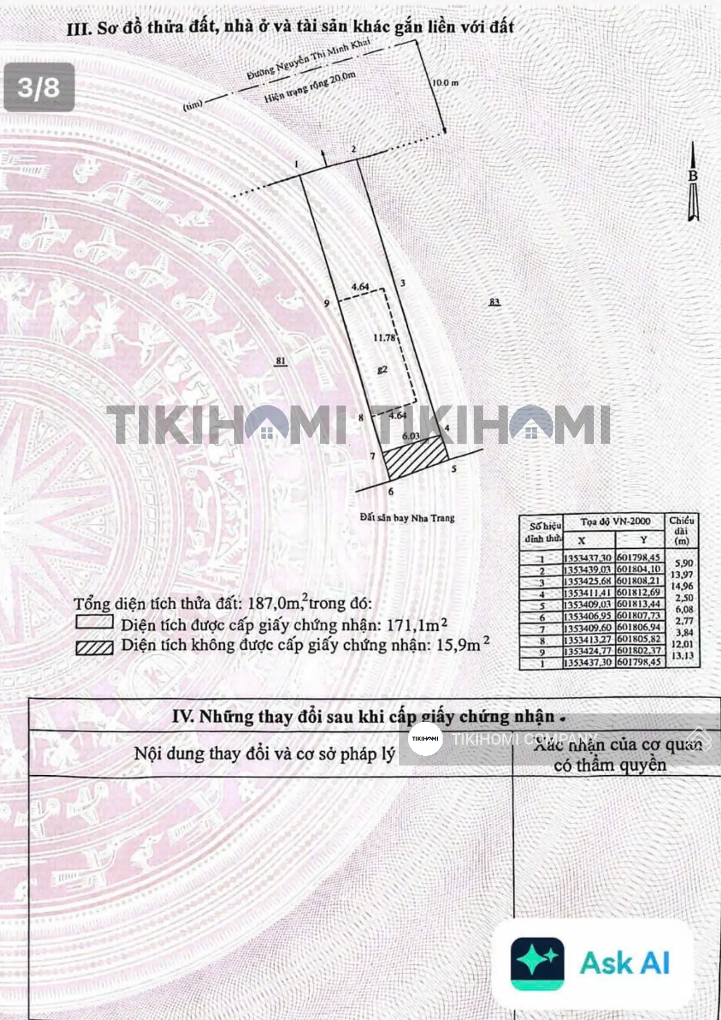 Bán lô đất mặt tiền Nguyễn Thị Minh Khai - 32 tỷ (thương lượng)