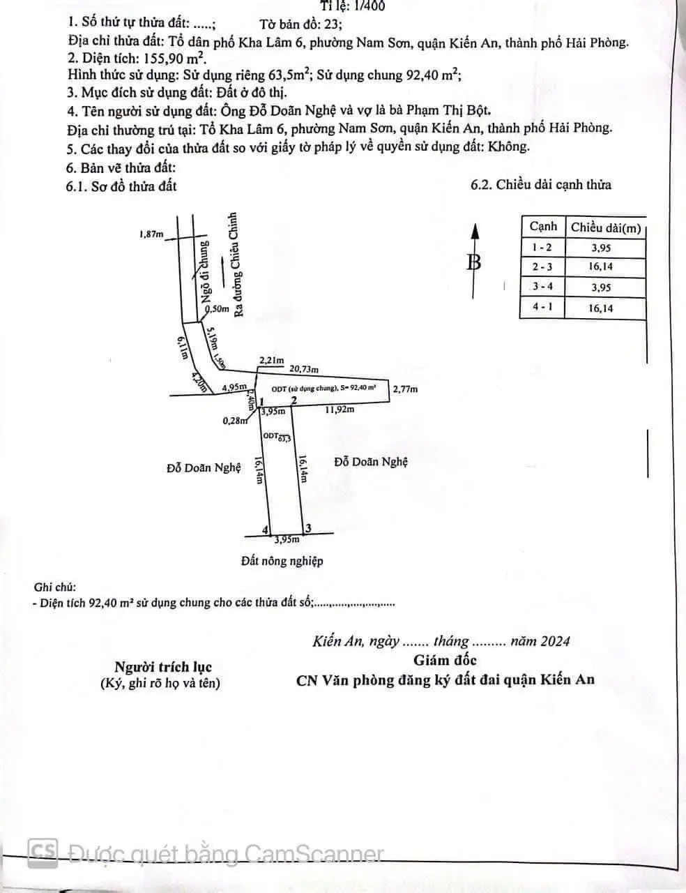 Chính Chủ Bán Lô Đất Tại Kha Lâm, Nam Sơn, Kiến An, Hải Phòng