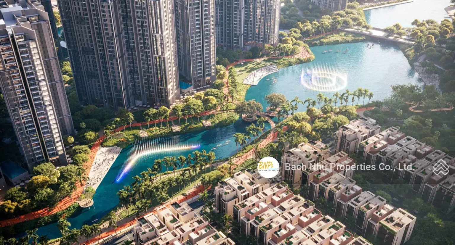 GIá kịch trần - trước tết nhà phố Soho The Global City view 2 mặt tiền đường 347m2