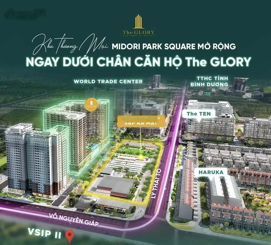 Căn hộ Midori Park The Ten Thành Phố Mới Bình Dương