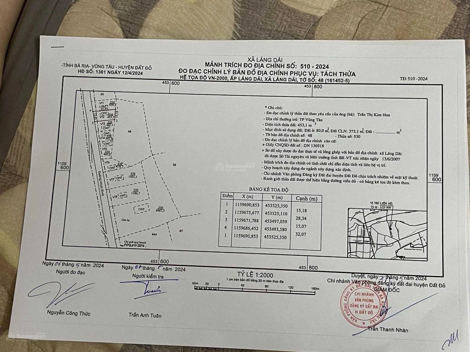 Bán đất nền cạnh sân Bay Lộc An giá 8tr5/m2 đã lên sẳn thổ cư cách Hồ Tràm 15' di chuyển 0909 632 ***